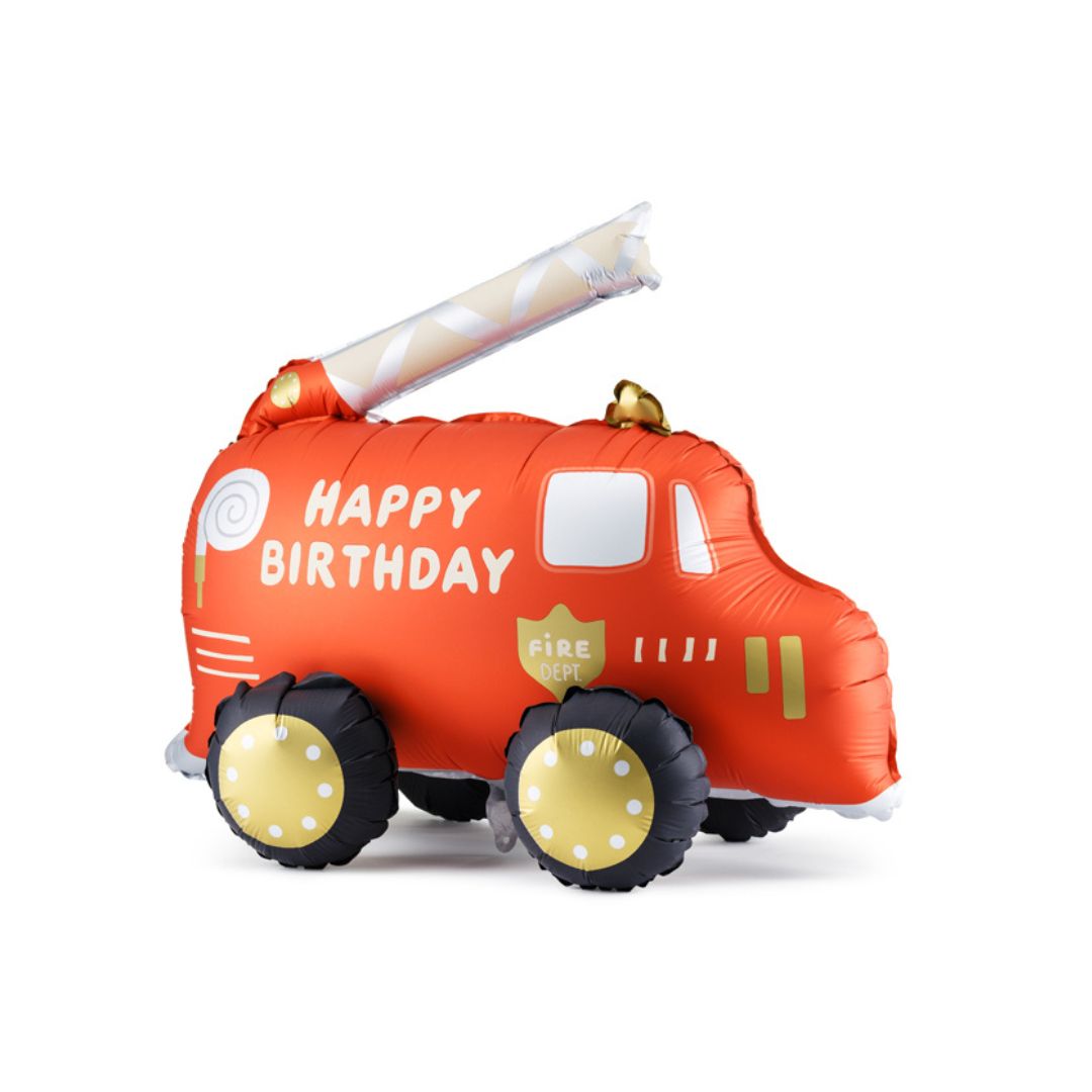 Fire Truck Standing Balloon - Remarkable Parties