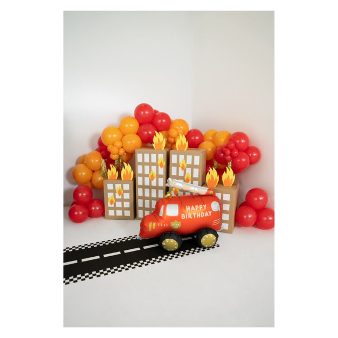 Fire Truck Standing Balloon - Remarkable Parties