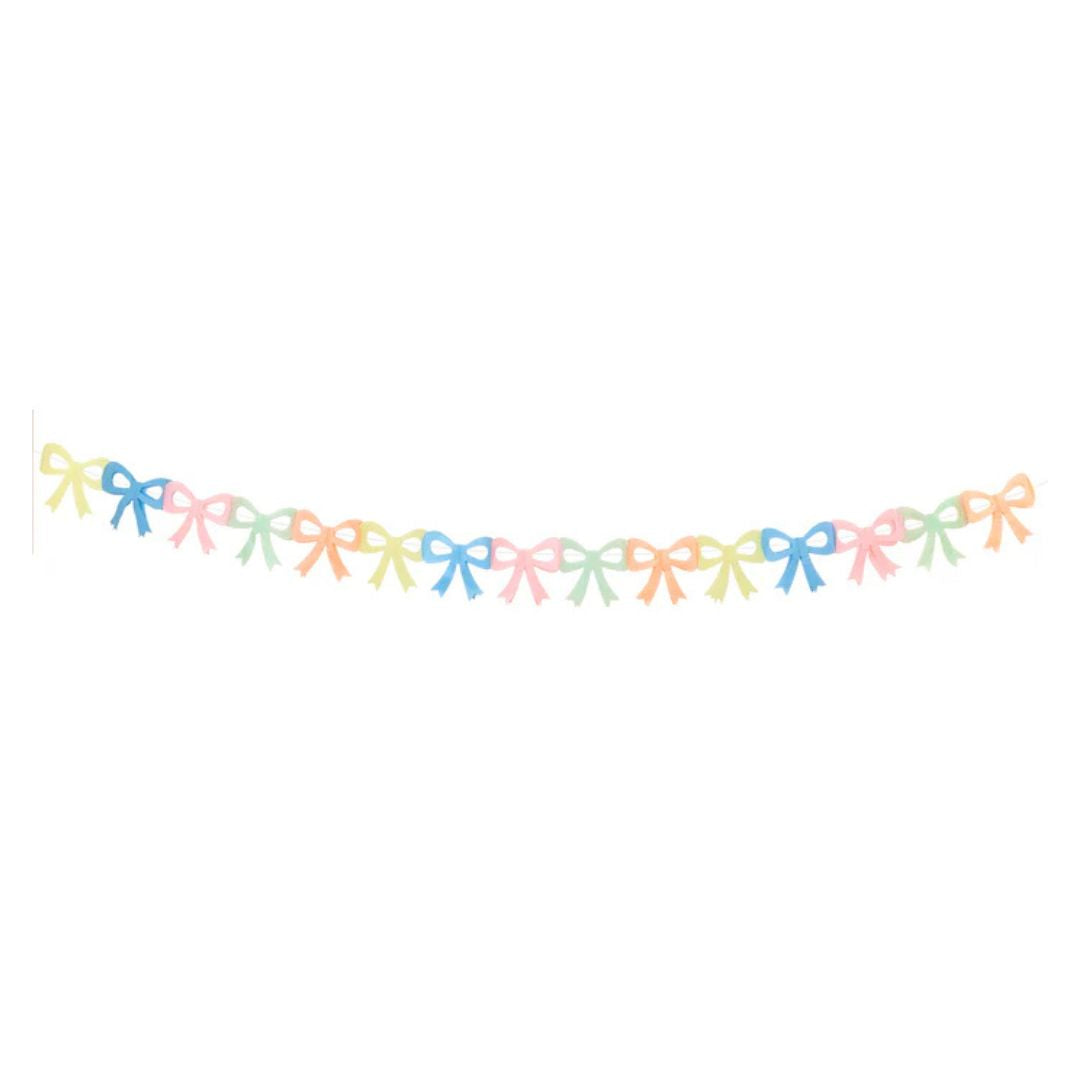 Meri Meri tissue paper bow garland - Remarkable Parties