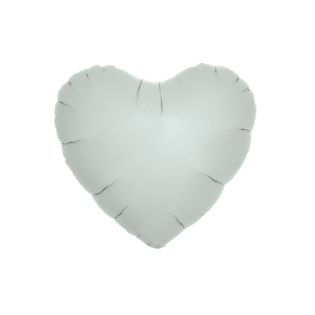 Misty blue foil heart balloon 35cm - Remarkable Parties
