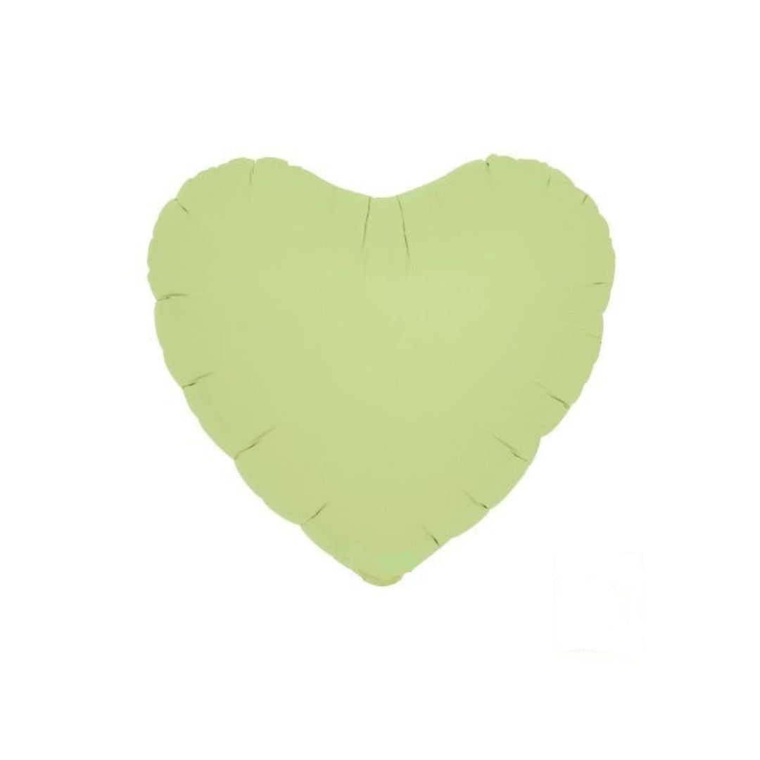 Pastel Green Foil Heart Balloon 35cm - Remarkable Parties