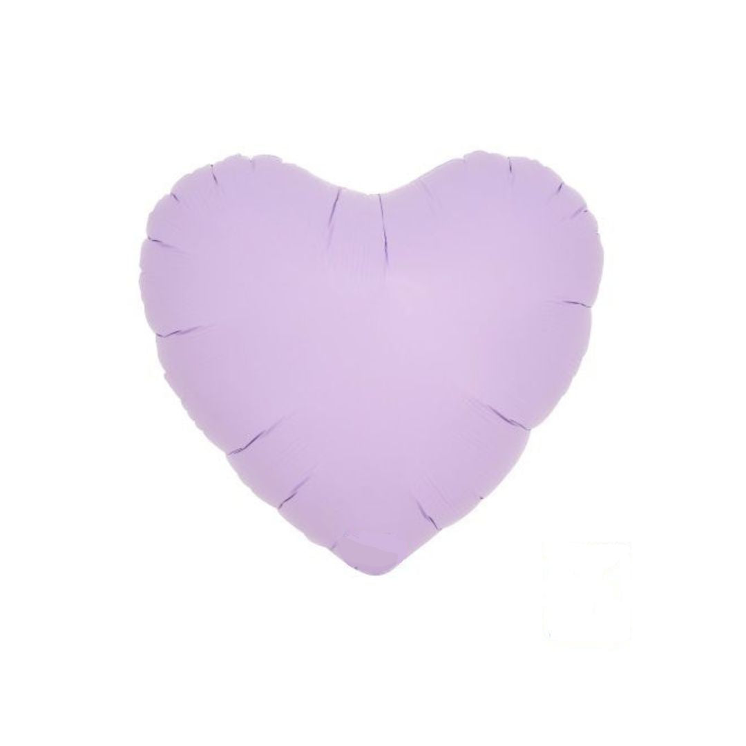 Pastel lavender foil heart balloon 35cm - Remarkable Parties