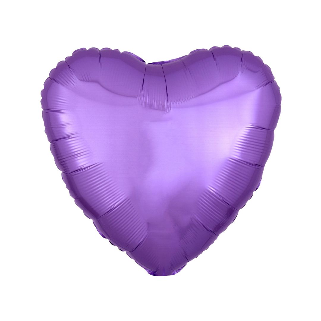 Lavender Foil Heart Balloon- Remarkable Parties