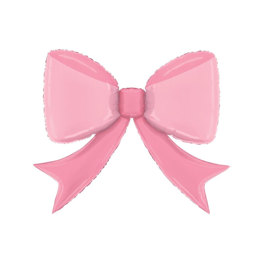 Pink Bow Shape Foil Balloon - Remarkable Parties