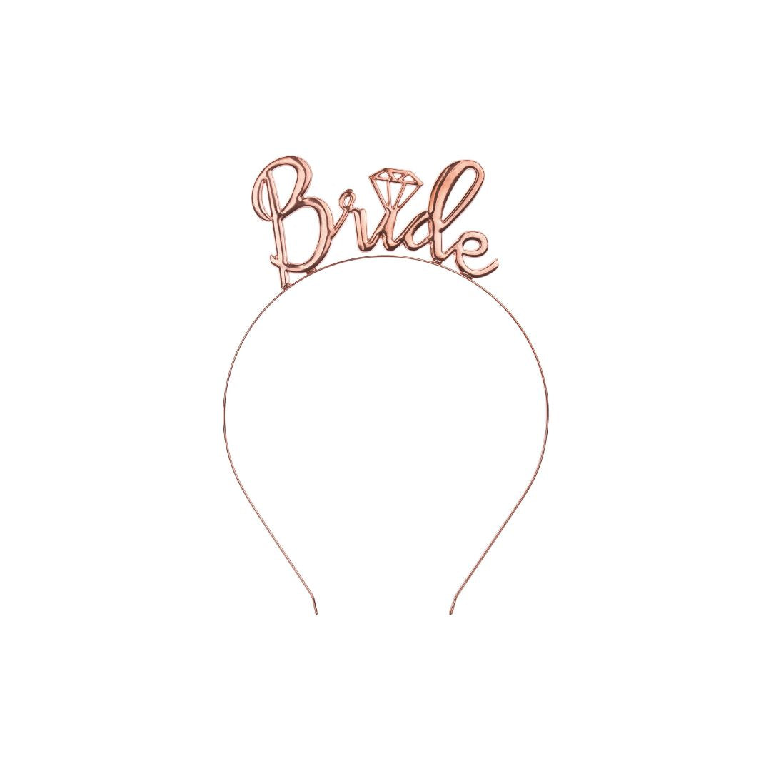 Rose Gold Bride Headband - Remarkable Parties