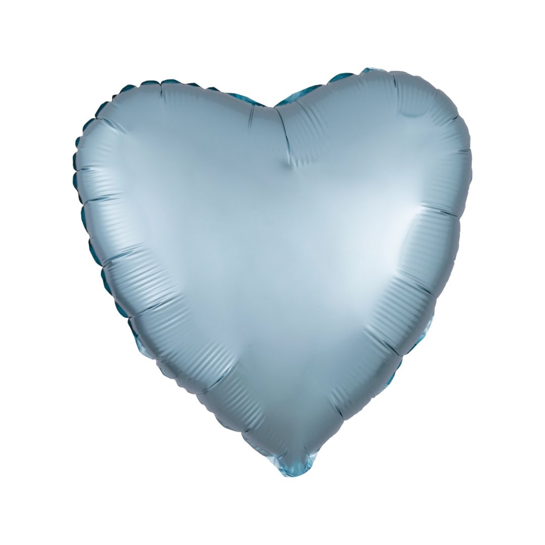 Pastel Blue Foil Heart Balloon- Remarkable Parties