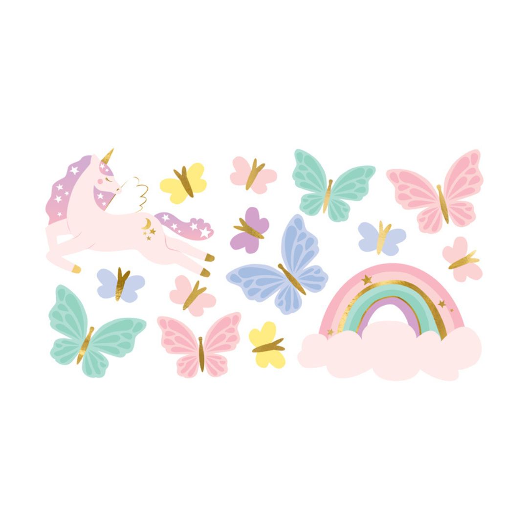 Unicorn & Butterflies Tattoos - Remarkable Parties