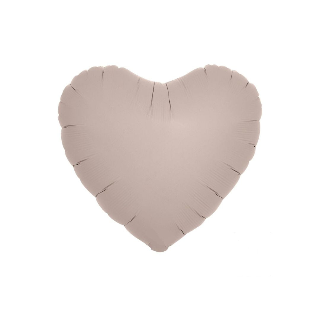 Warm grey foil heart balloon 35cm - Remarkable Parties