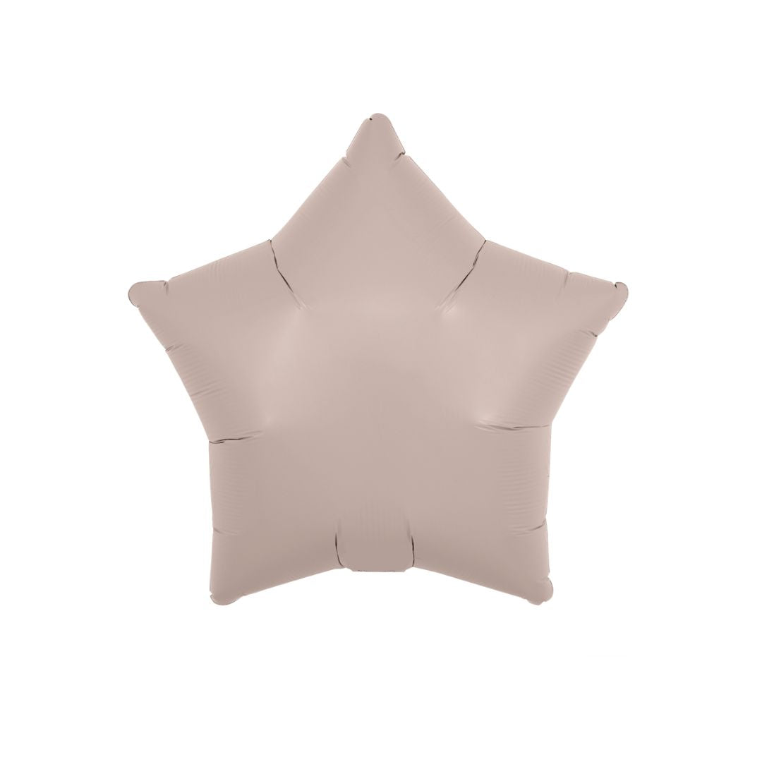 Warm Grey Foil Star Balloon 38cm - Remarkable Parties